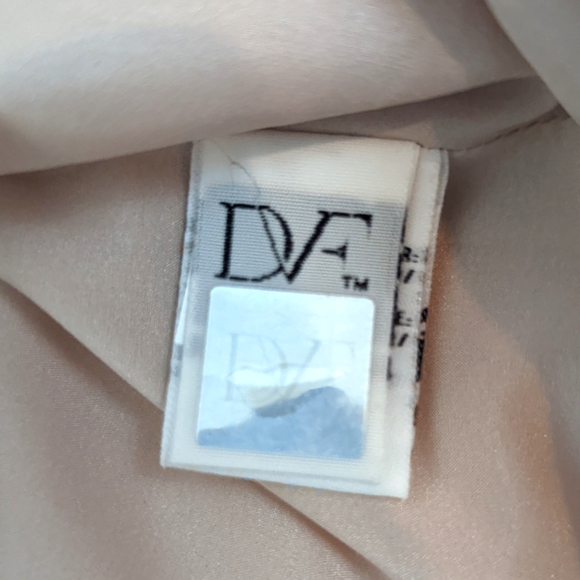 Diane Von Furstenberg Sequin Top Blouse Dirt Womens 4 Small Pink Long Sleeve - Picture 11 of 15